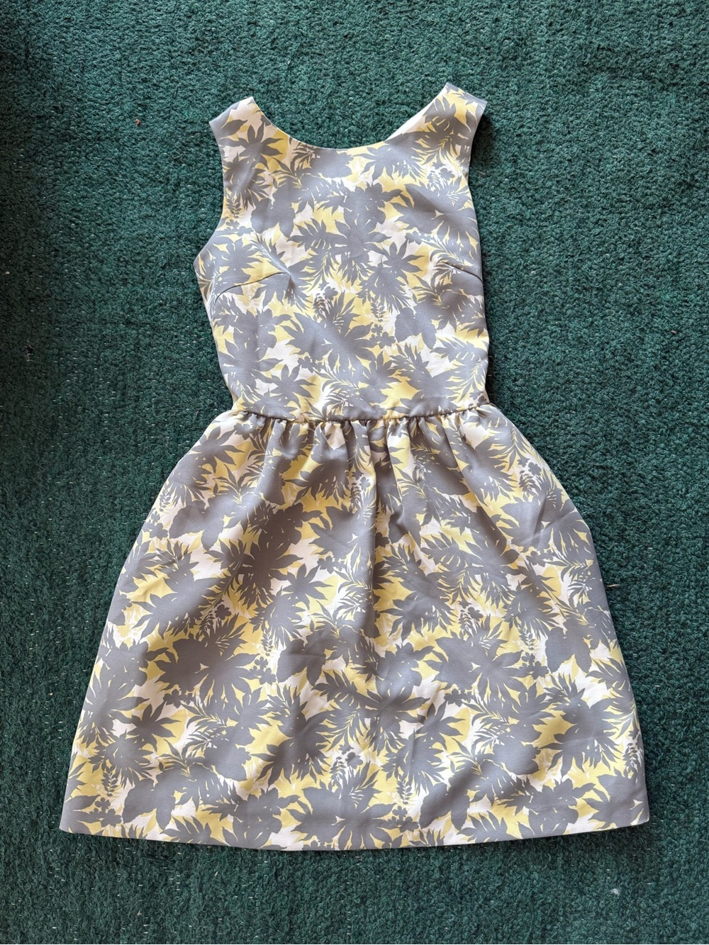 31 Sons de Mode Floral Print Gray and Yellow Dress